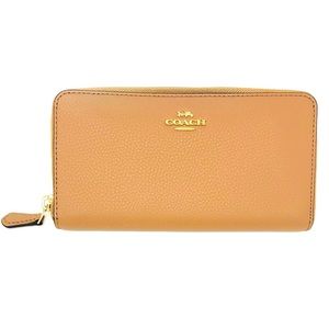 COACH Bleecker Embossed Accordion Zip Wallet